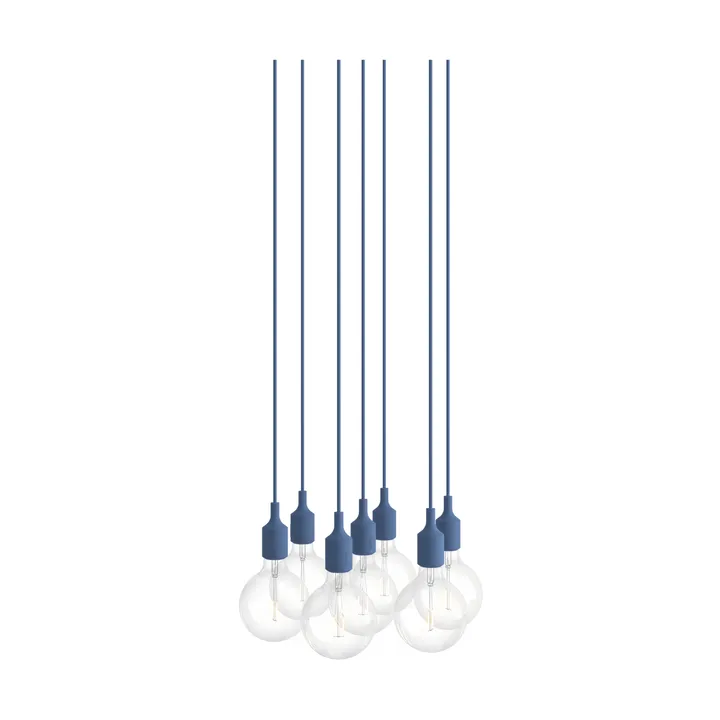 E27 Pendant Cluster 7 pendel lampe - Pale blue - Muuto
