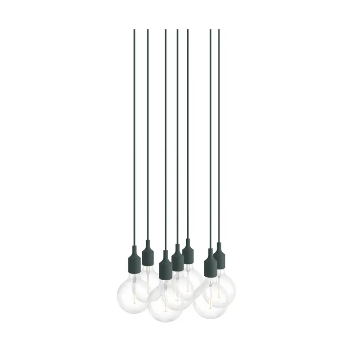 E27 Pendant Cluster 7 pendellampe - Dark green - Muuto