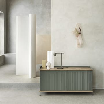 Enfold low sideboard - Grey/Metal - Muuto