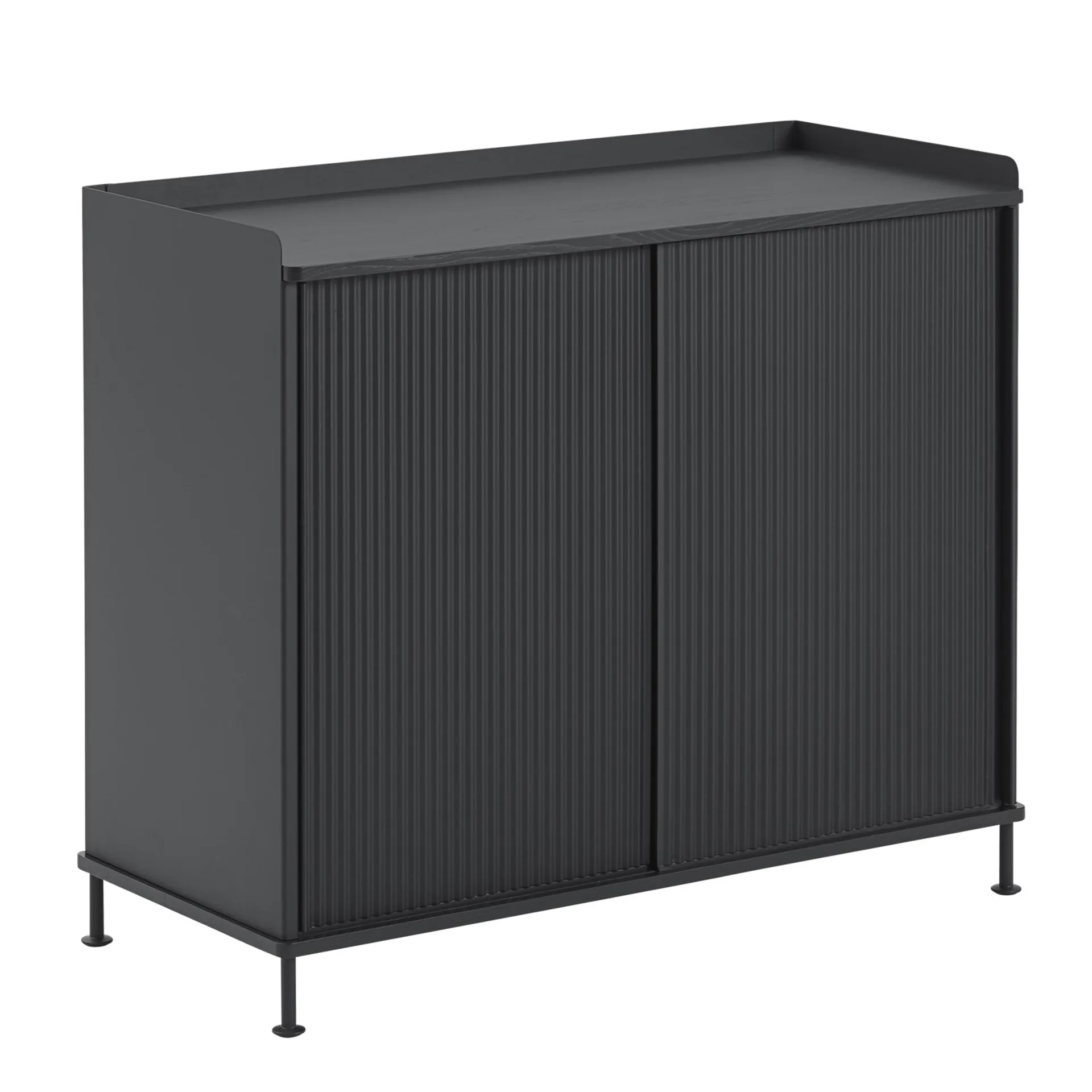 Enfold sidebord, højt, Black-black Muuto