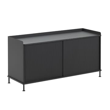 Enfold sidebord, lavt 125x45x63 cm - sort, sort - Muuto