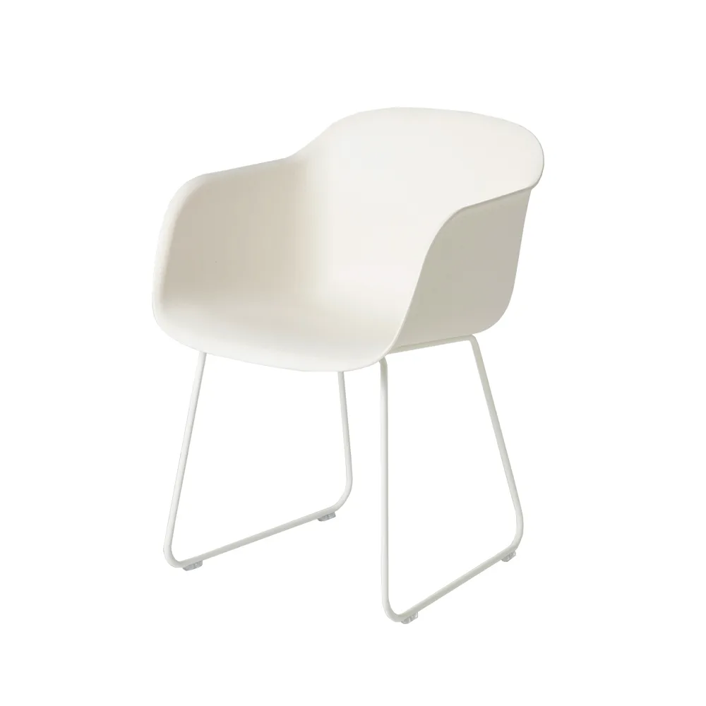 Fiber armchair drejebase med retur kontorsstol, Cognac leather-anthracite black Muuto