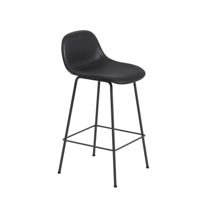 Fiber barstol metalben - Refine leather black, black - Muuto