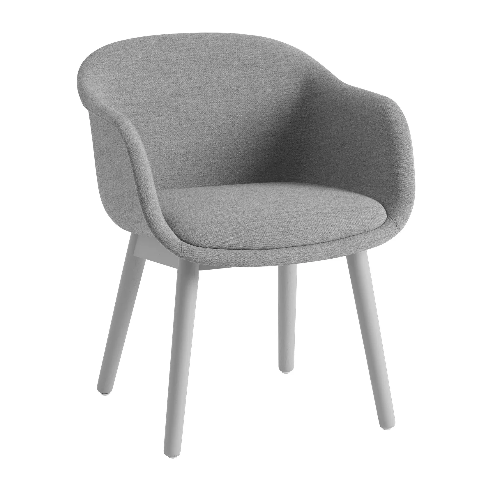 Fiber Conference Armchair med træben, Remix 133, grey Muuto