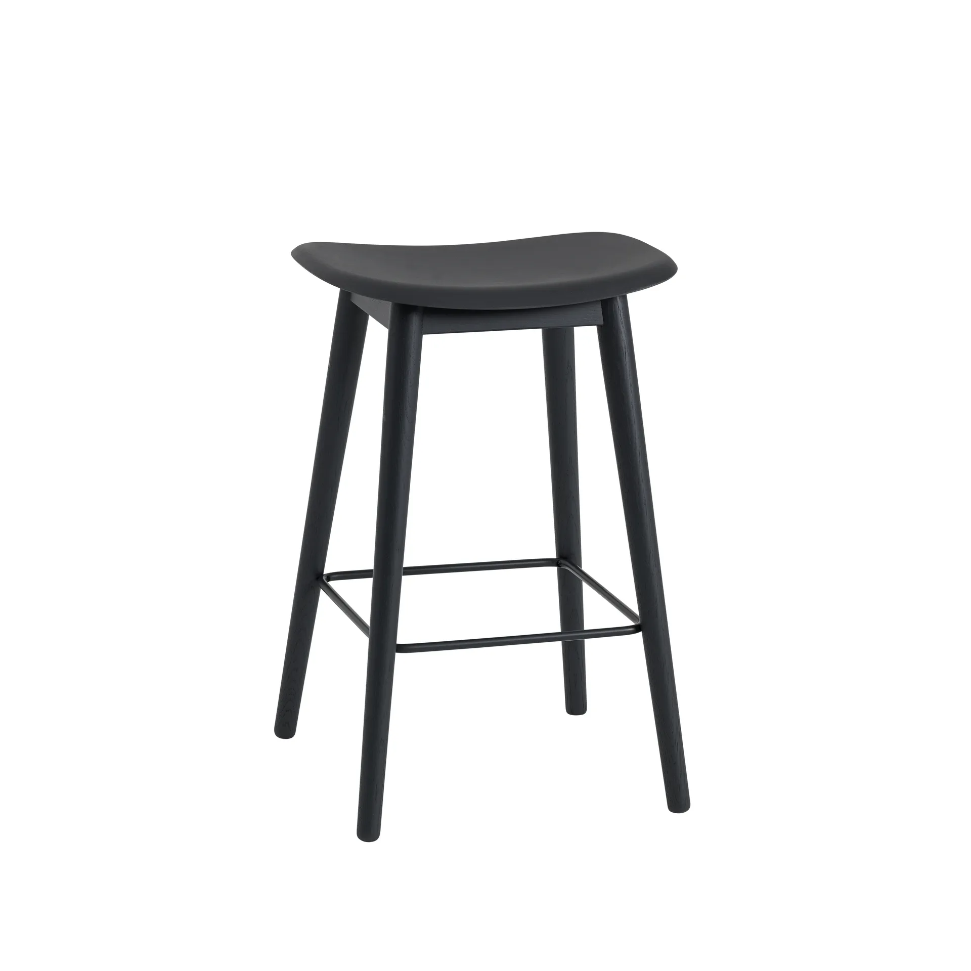 Fiber counter stool 65 cm, black, sorte ben Muuto