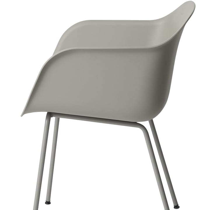 Fiber karmstol tube base, Remix 452, grey Muuto