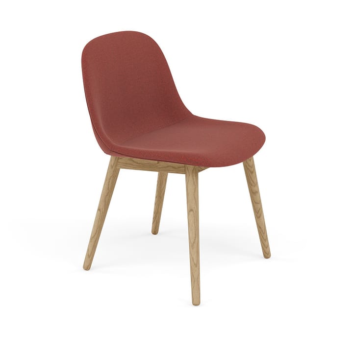 Fiber Side Chair stol med træben - Re-wool 558-oak - Muuto