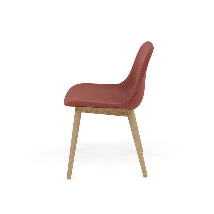 Fiber Side Chair stol med træben, Re-wool 558-oak Muuto