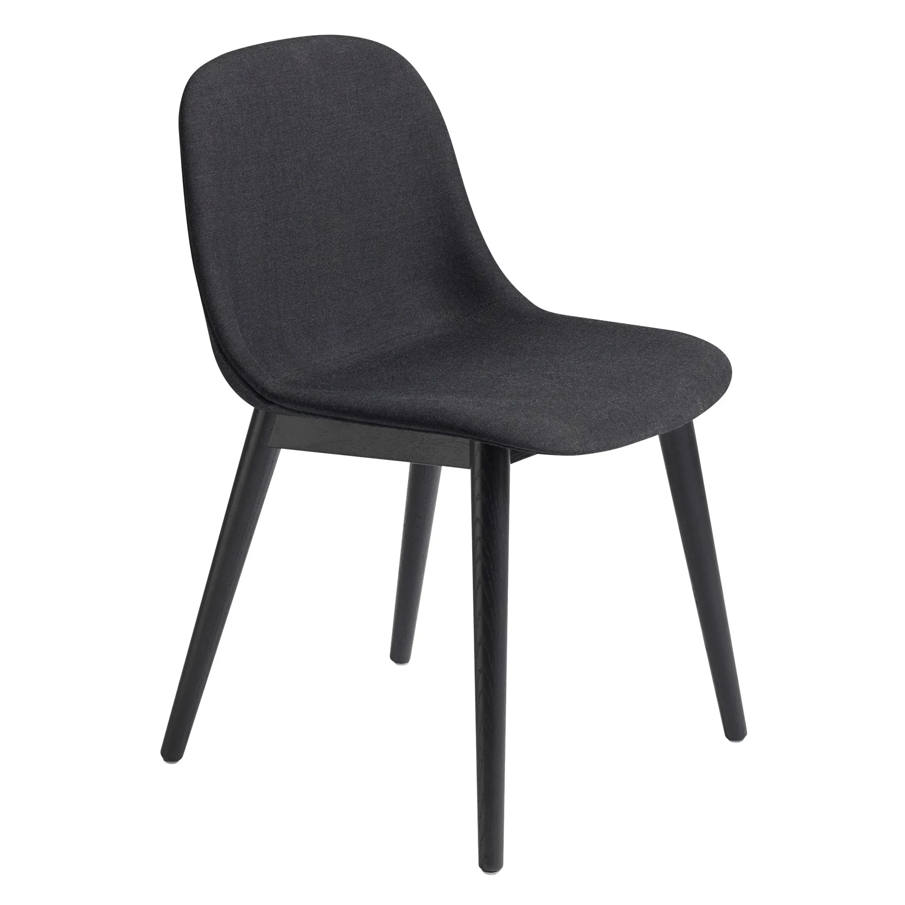 Fiber Side Chair stol med træben, Remix 183/Black Muuto