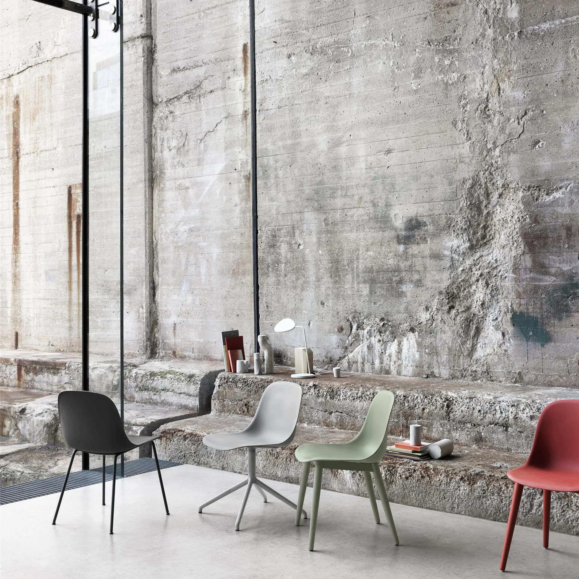 Fiber side chair stol, sort Muuto