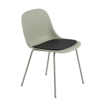 Fiber stolehynde - Sort læder - Muuto