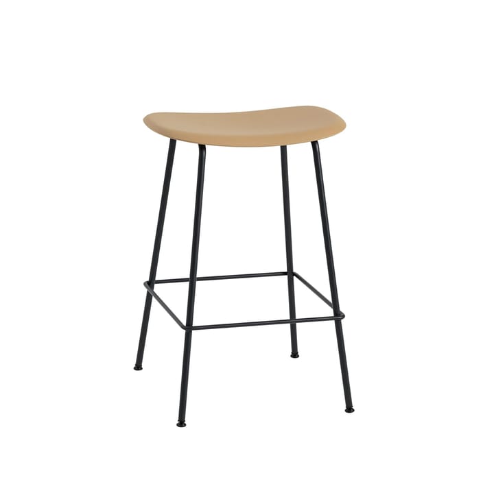 Fiber Tube barstol 65 cm - okker-sort - Muuto