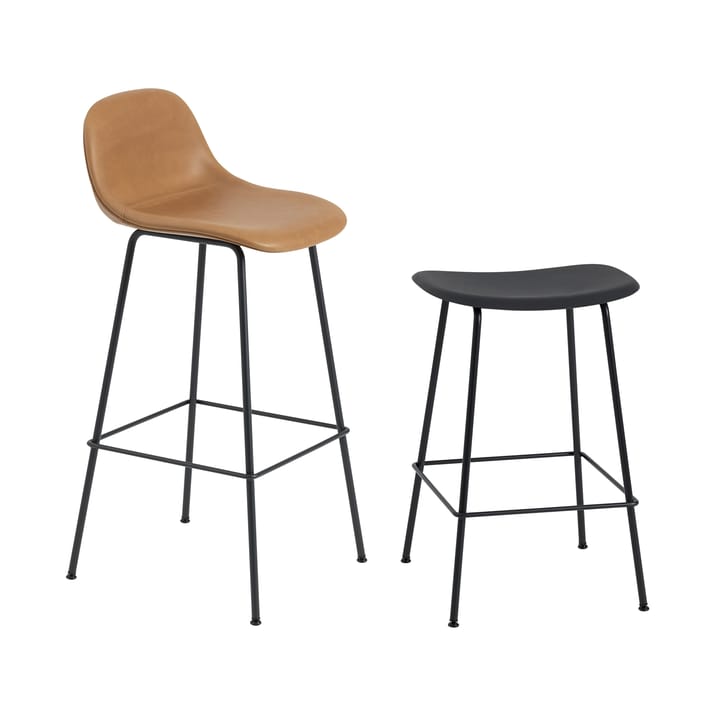 Fiber Tube barstol 65 cm, sort Muuto