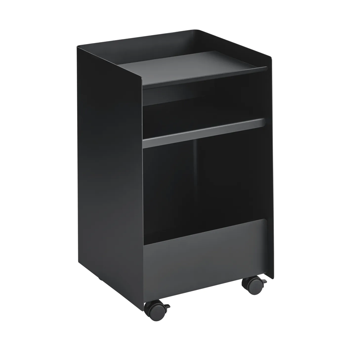 Folded Trolley rullevogn åben, Black, 37,4x61,5x37,2 cm Muuto