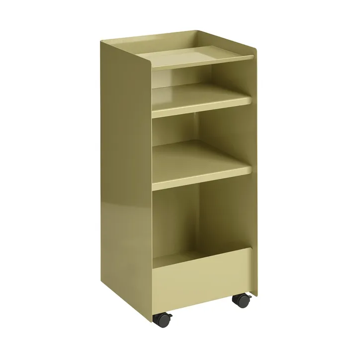 Folded Trolley rullevogn åben - Dark beige green, 37,4x38,7x37,2 cm - Muuto