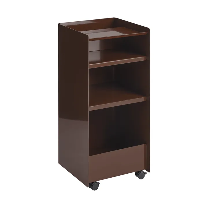 Folded Trolley rullevogn åben - Dark red, 37,4x38,7x37,2 cm - Muuto