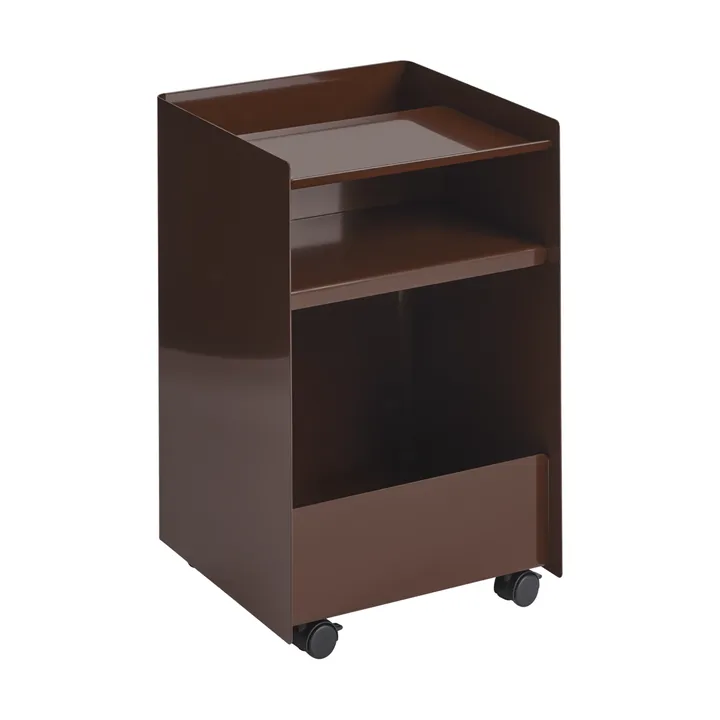 Folded Trolley rullevogn åben - Mørkerød 37,4x61,5x37,2 cm - Muuto