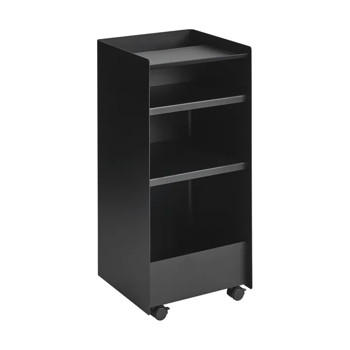 Folded Trolley rullevogn åben - Sort, 37,4x38,7x37,2 cm - Muuto