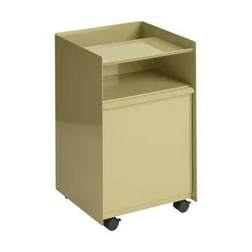 Folded Trolley rullevogn med skuffe - Dark beige green - Muuto