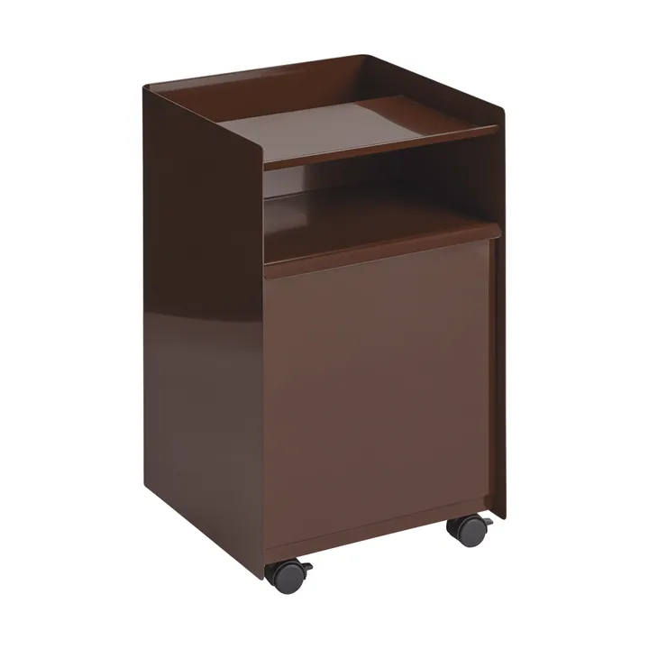 Folded Trolley rullevogn med skuffe - Mørkerød - Muuto