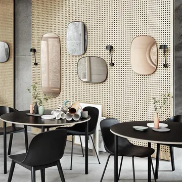 Framed spejl - Grå, 59x44 cm - Muuto