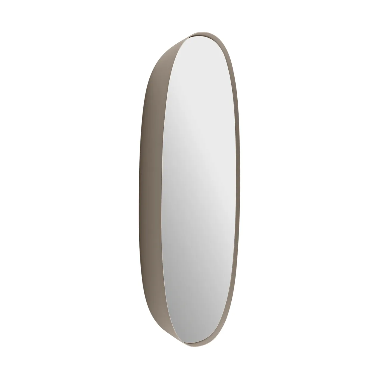 Framed spejl, Taupe-klar, 40x40 cm Muuto