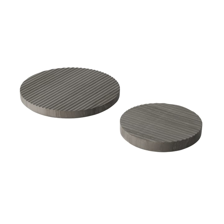 Groove bordskåner marmor, grå stor Muuto