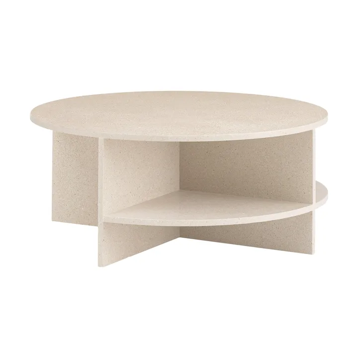 Halves sofabord - Light taupe-terrazzo, Ø85 cm - Muuto