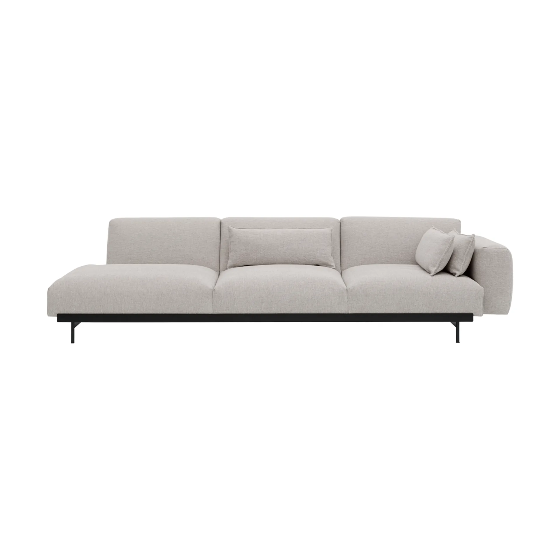 In Situ Config 2 modulsofa 3-pers., Clay 12-Black Muuto