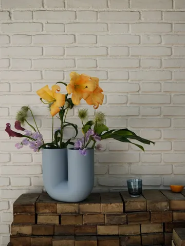 Kink vase 26 cm - Lyseblå - Muuto