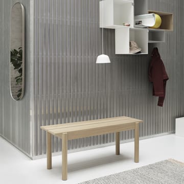 Linear bænk, eg - 110 cm - Muuto