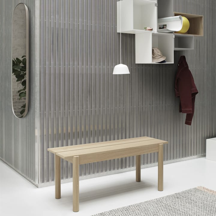 Linear bænk, eg, 110 cm Muuto