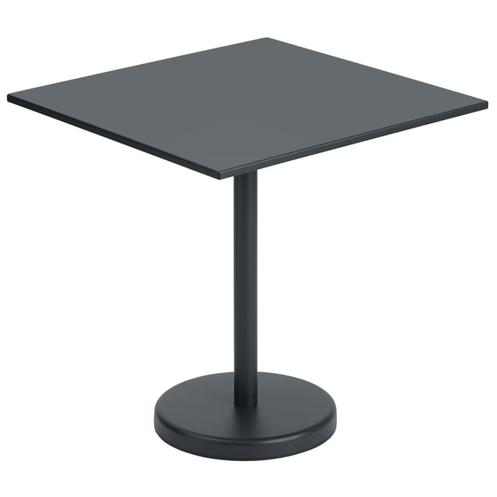 Linear stålbord 70x70 cm - Black - Muuto