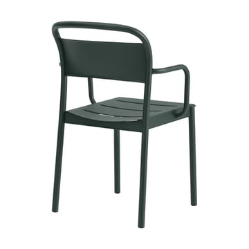 Linear steel armchair armstol - Dark green - Muuto