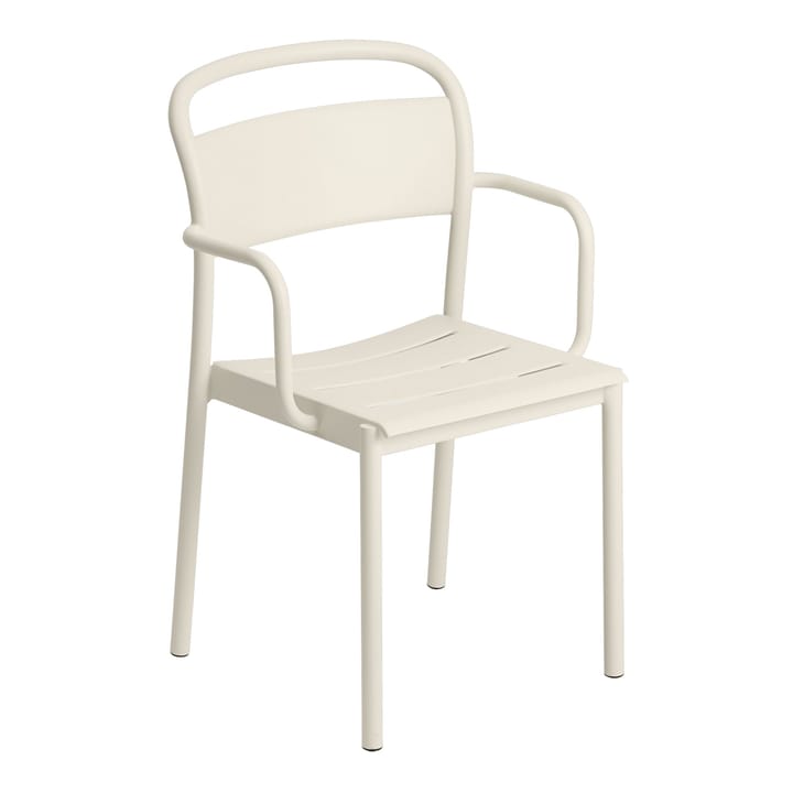 Linear steel armchair karmstol - Offwhite - Muuto