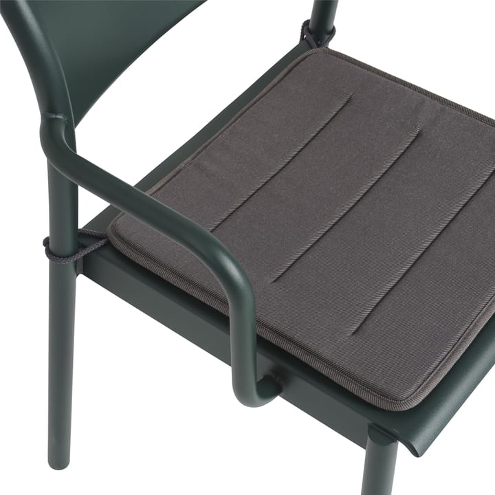 Linear Steel Armchair siddehynde, Twitell dark grey Muuto