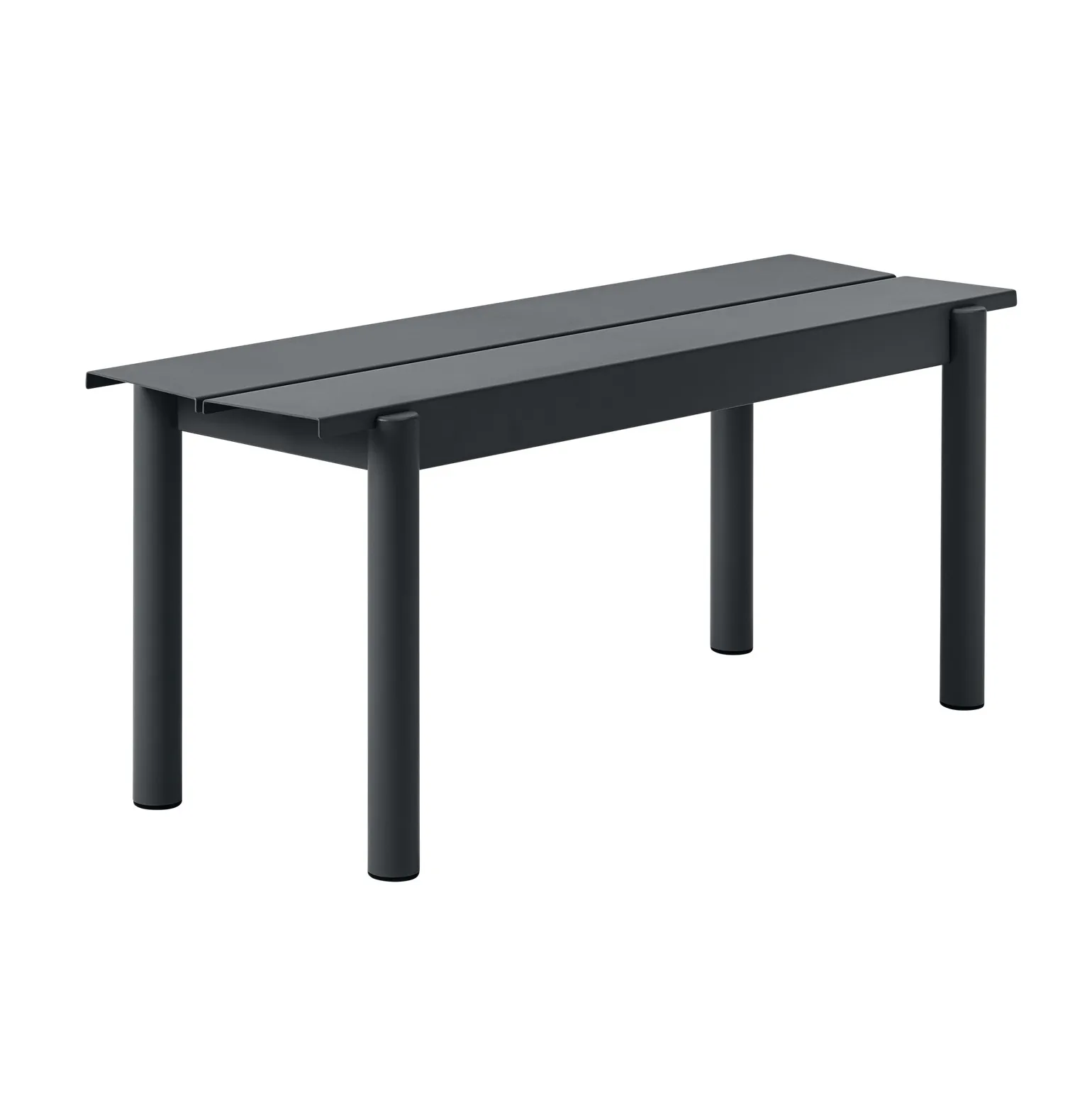 Linear steel bench bænk 110x34 cm, Black Muuto