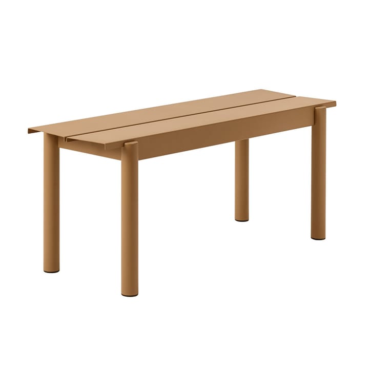 Linear steel bench bænk 110x34 cm - Burnt orange - Muuto