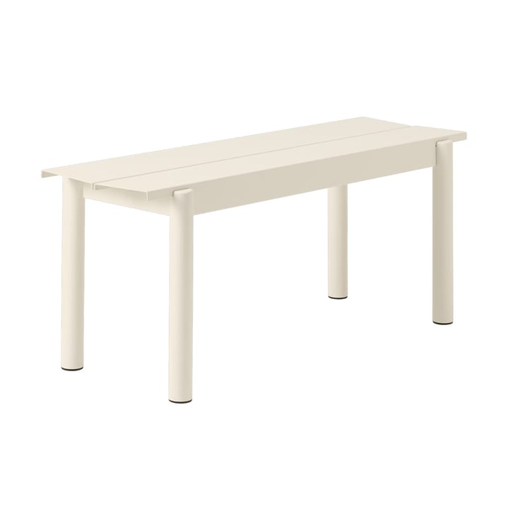 Linear steel bench bænk 110x34 cm - hvid - Muuto