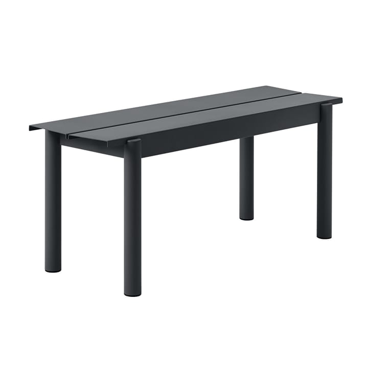 Linear steel bench bænk 110x34 cm - sort - Muuto
