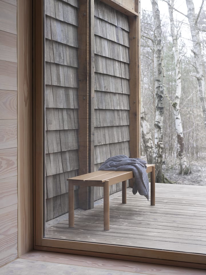 Linear steel bench bænk 170x34 cm, Burnt orange Muuto