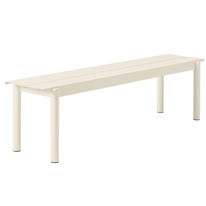 Linear steel bench bænk 170x34 cm - hvid - Muuto