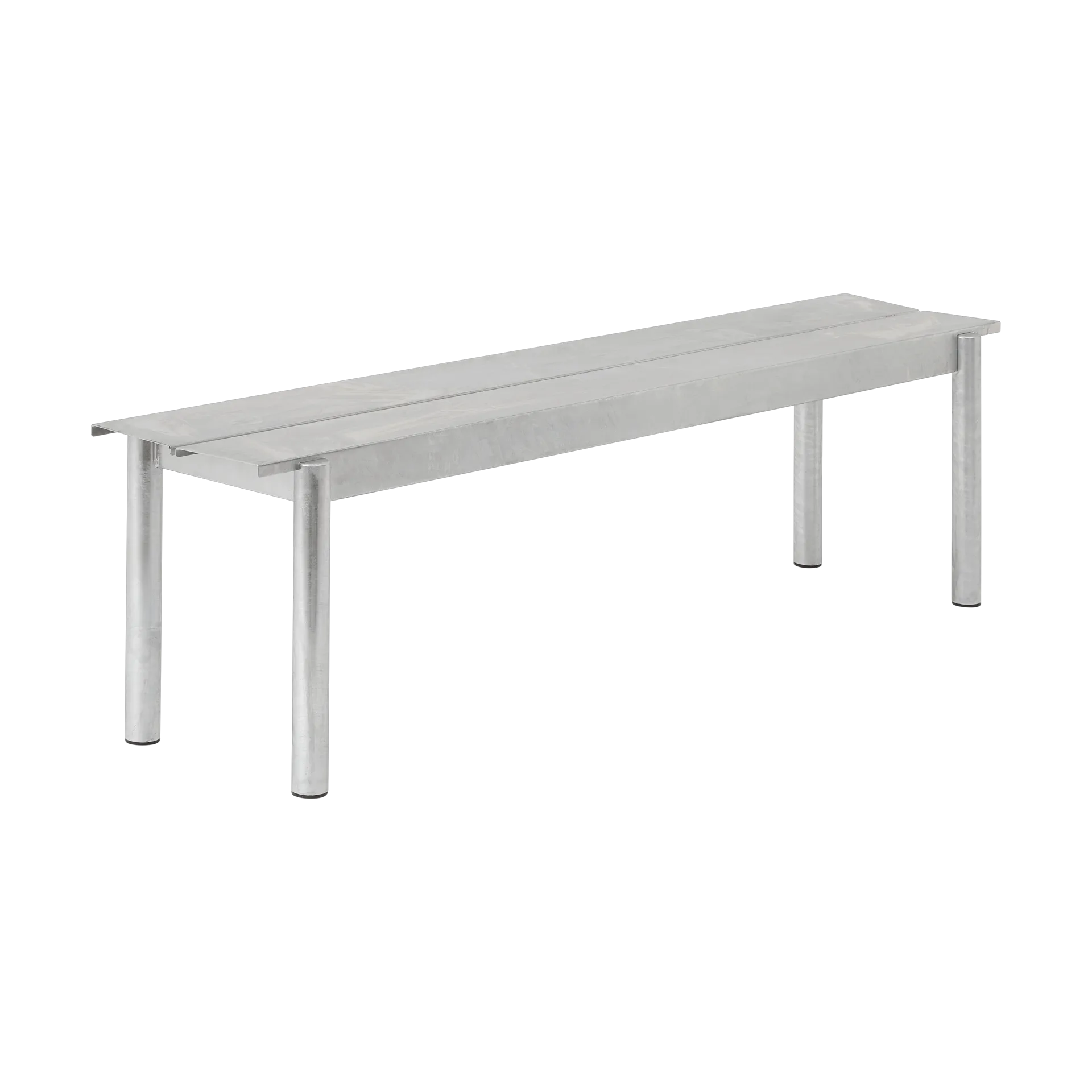 Linear steel bench bænk 170x34 cm, Warm galvanized steel Muuto