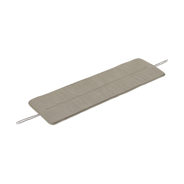 Linear steel bench pad 110x32,5 cm - Light grey - Muuto