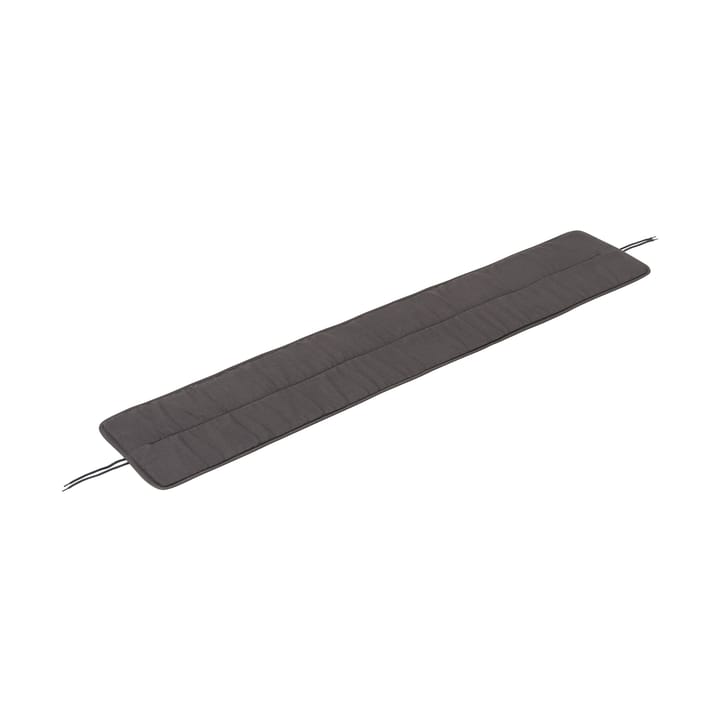 Linear steel bench pad 170x32,5 cm - Dark grey - Muuto