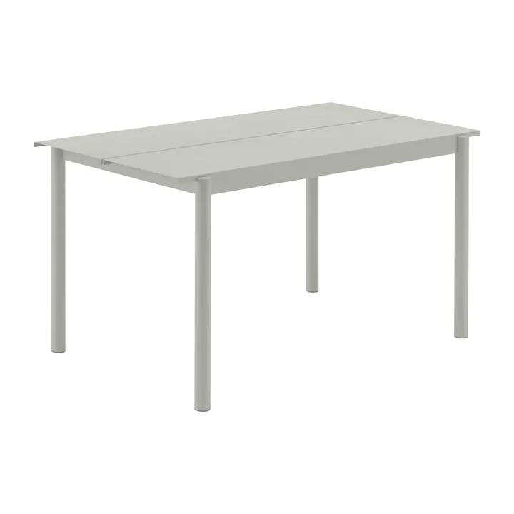 Linear steel bord 140x75 cm - Grey (RAL 7044) - Muuto