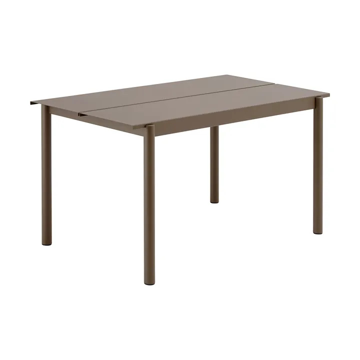 Linear steel bord 140x75 cm - Taupe - Muuto