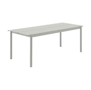 Linear steel bord 200 cm - Grey - Muuto