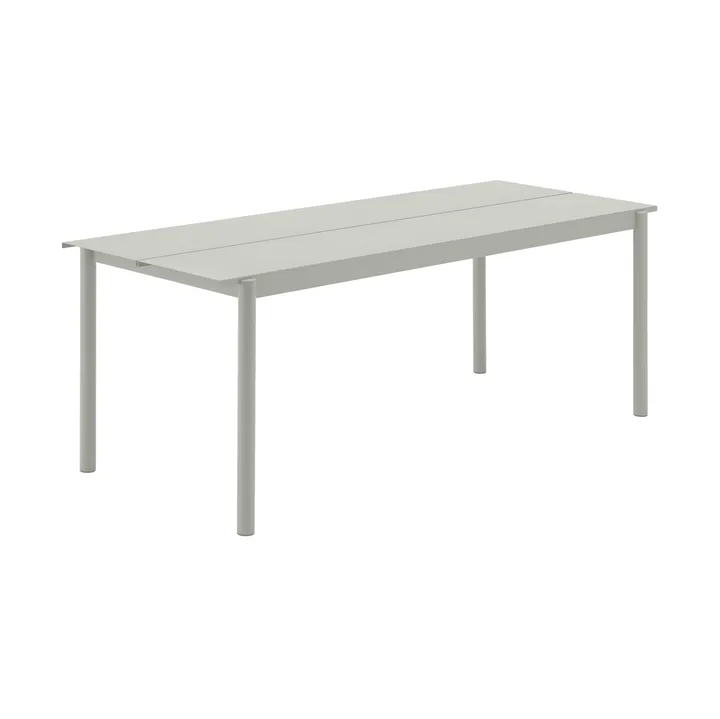 Linear steel bord 200 cm - Grey - Muuto