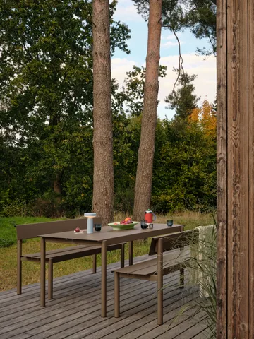 Linear steel bord 200 cm - Taupe - Muuto